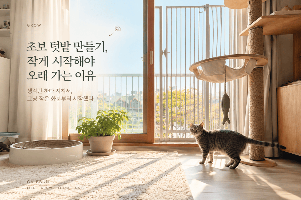 초보 텃밭 만들기, 작게 시작해야 오래 가는 이유